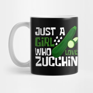 Just A Girl Who Loves Zucchini Funny Mug